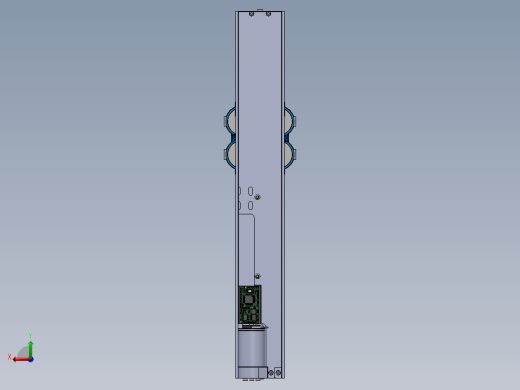 SCARA四轴机械臂三维建模图纸后视缩略图