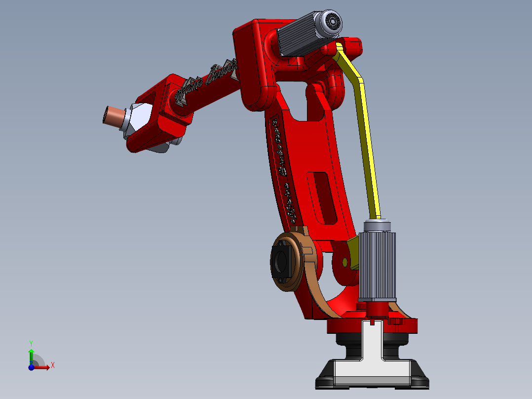 六轴机械臂前视图