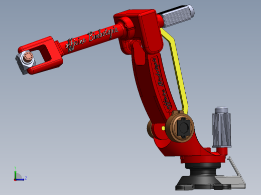 六轴机械臂左视缩略图