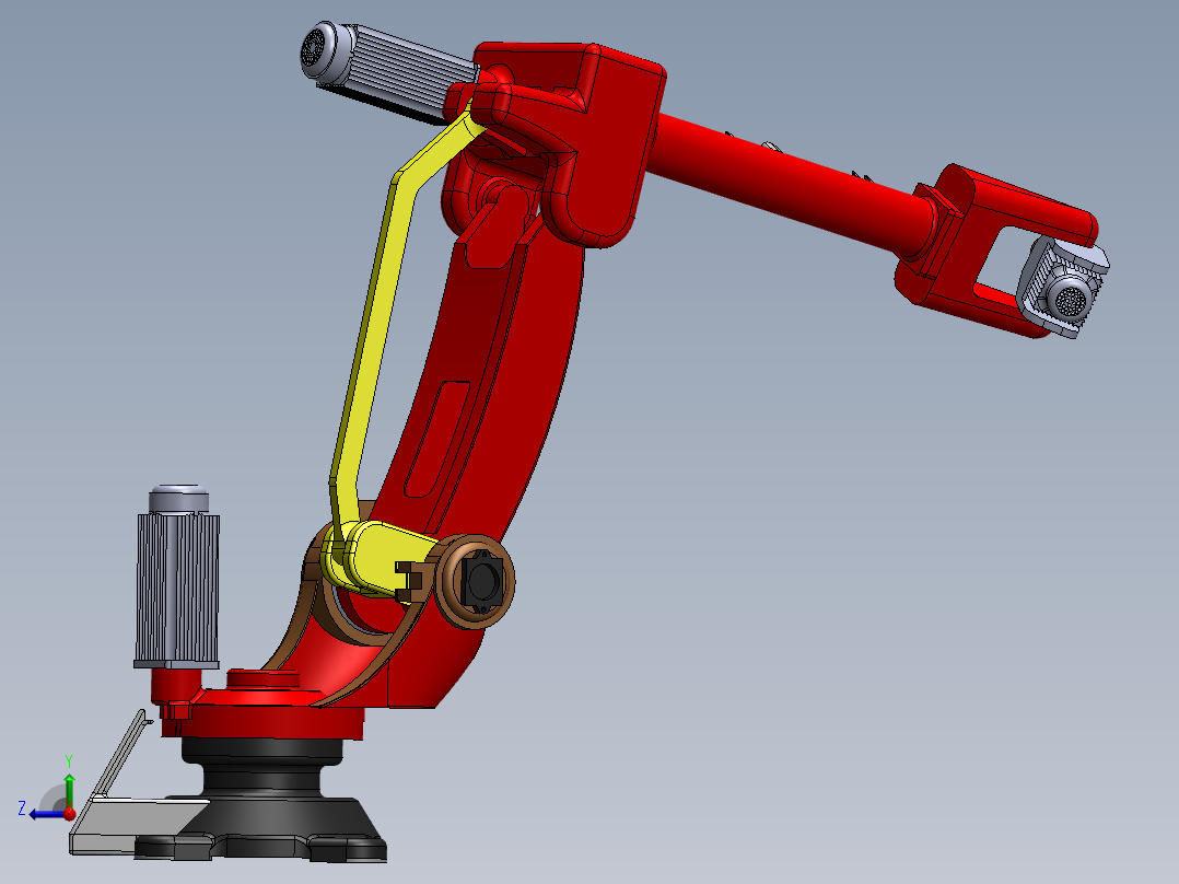 六轴机械臂右视图