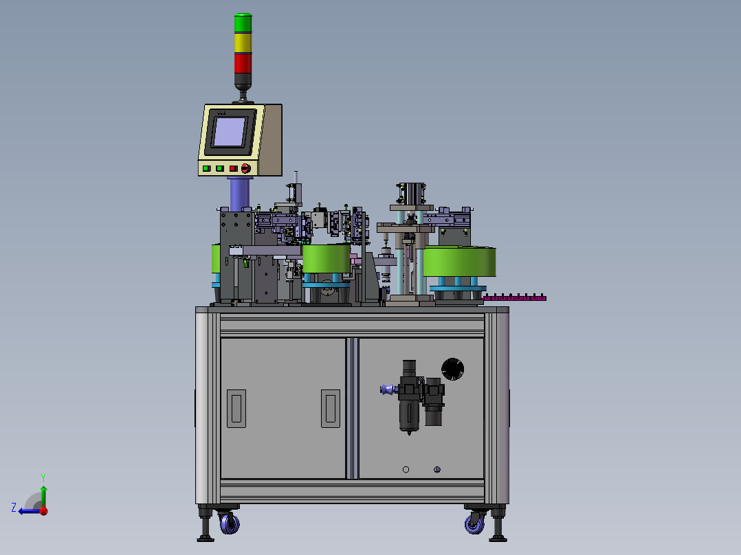 定子组装机自动摆料版 sw17右视图