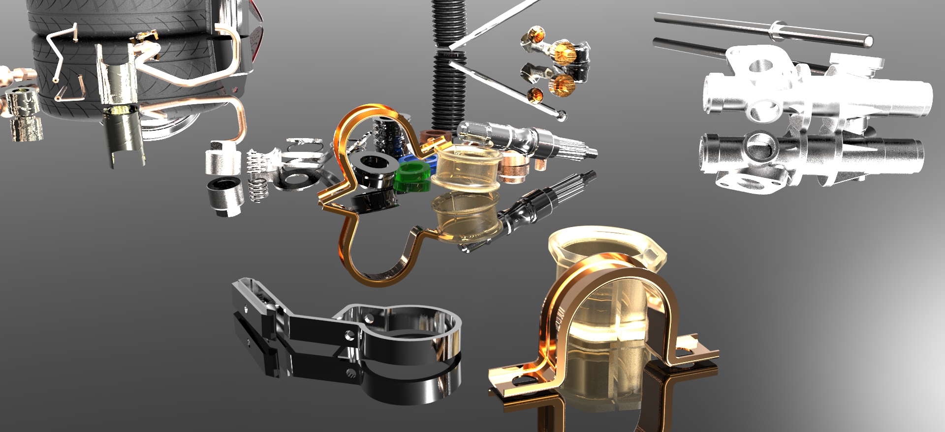 汽车电动助力转向系统 3D图纸参考资料设计素材STP格式文件机械