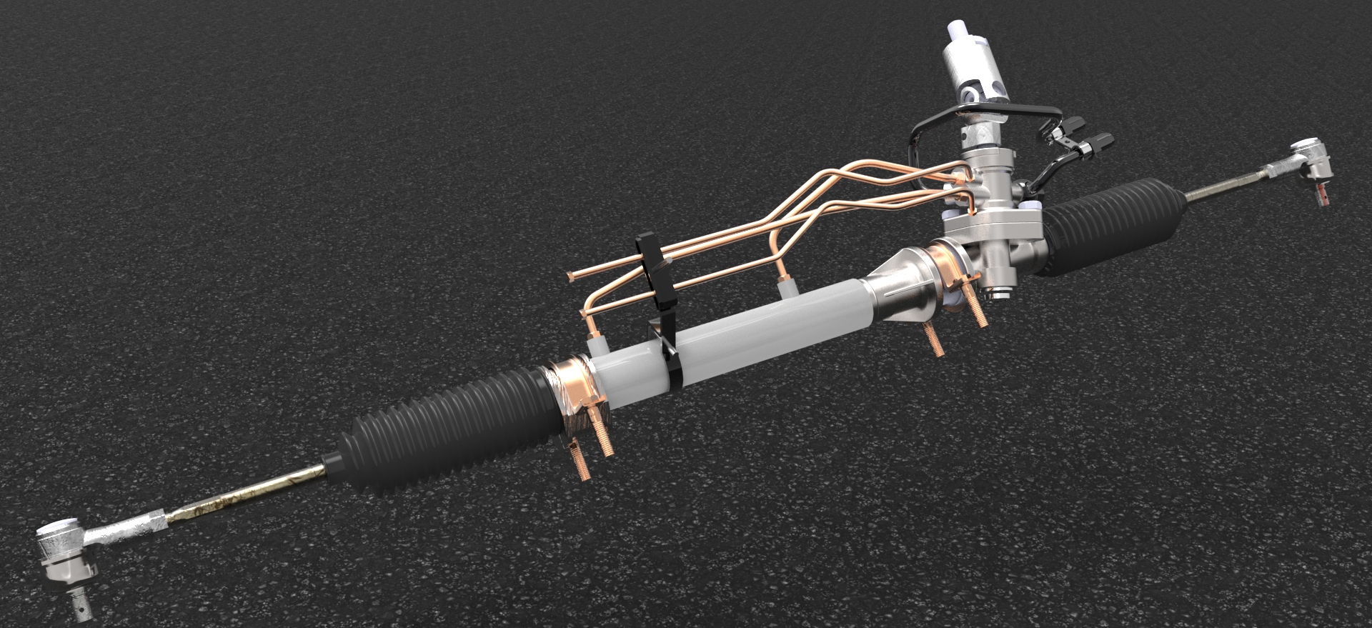汽车电动助力转向系统 3D图纸参考资料设计素材STP格式文件机械