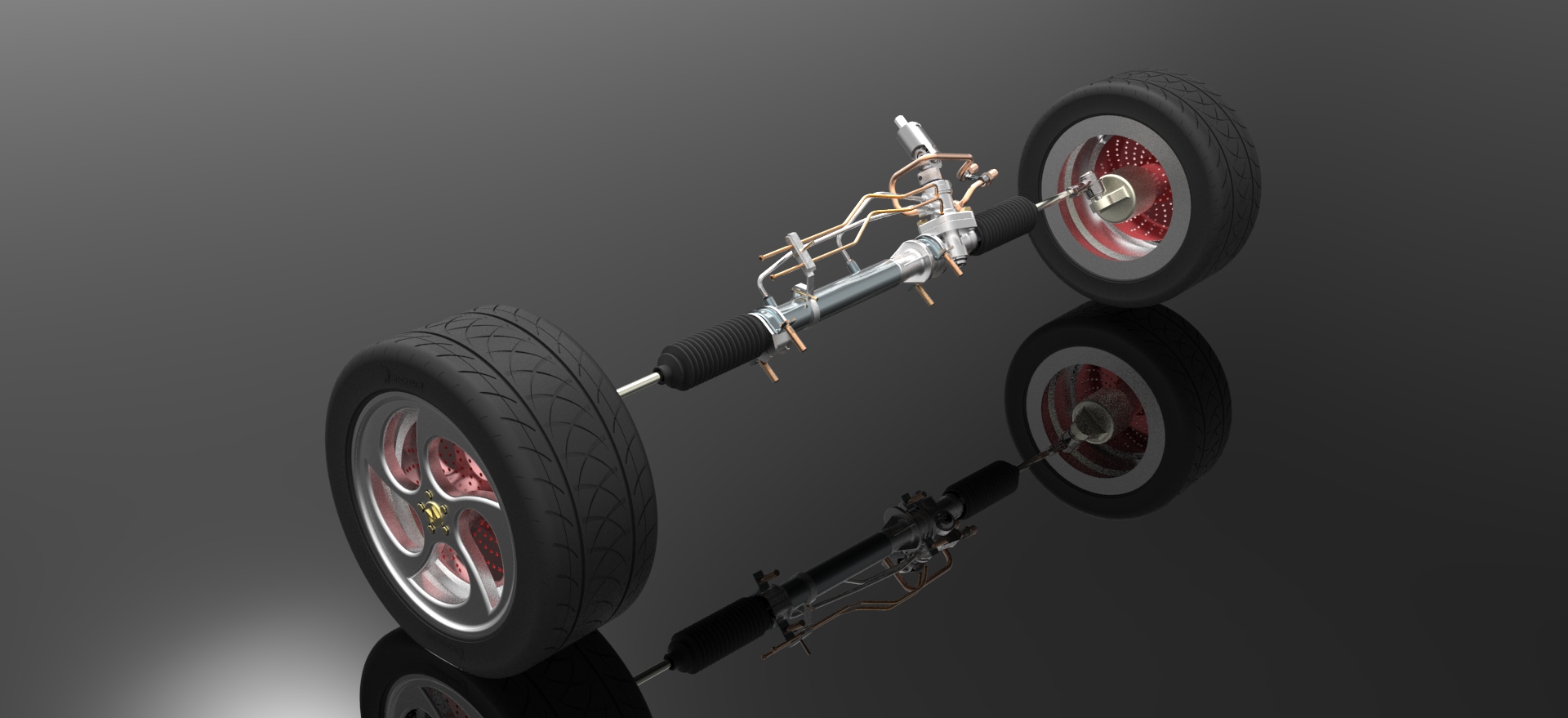 汽车电动助力转向系统 3D图纸参考资料设计素材STP格式文件机械