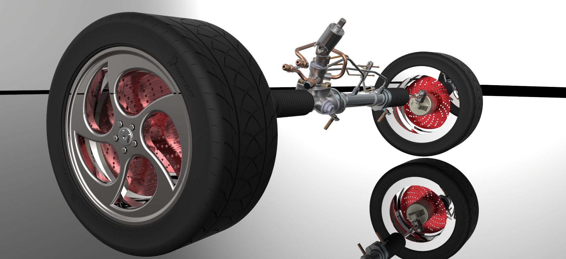 汽车电动助力转向系统 3D图纸参考资料设计素材STP格式文件机械