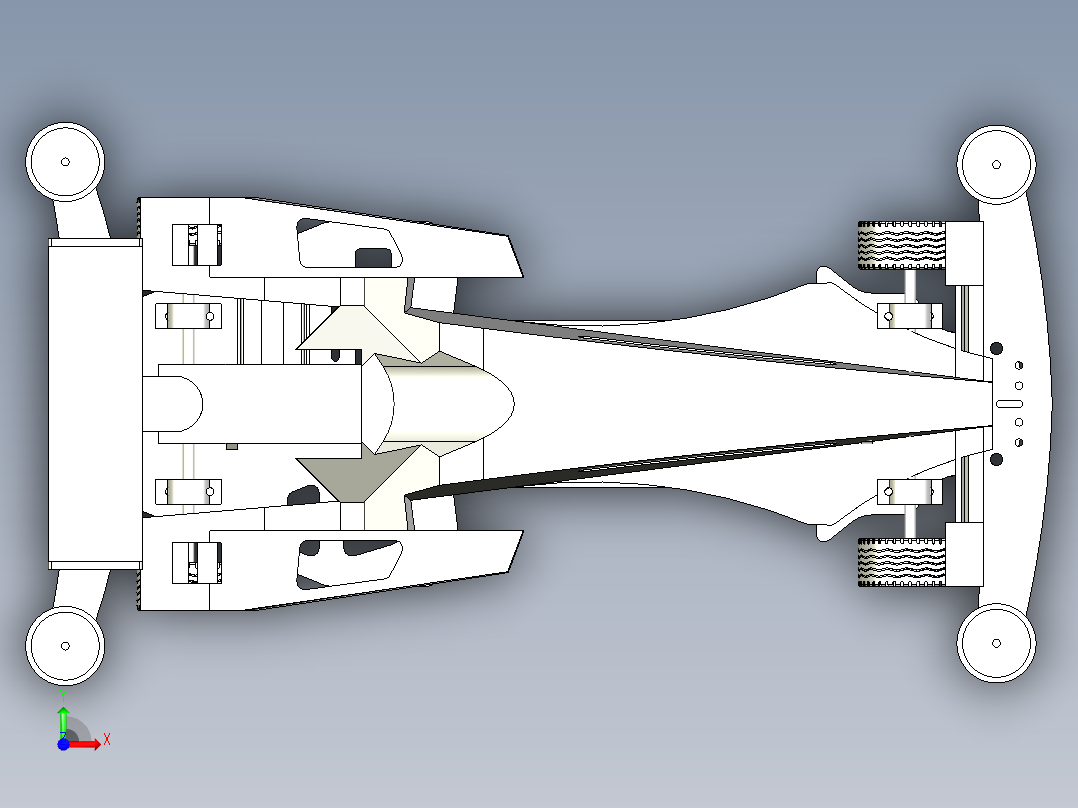 迷你四驱车前视图