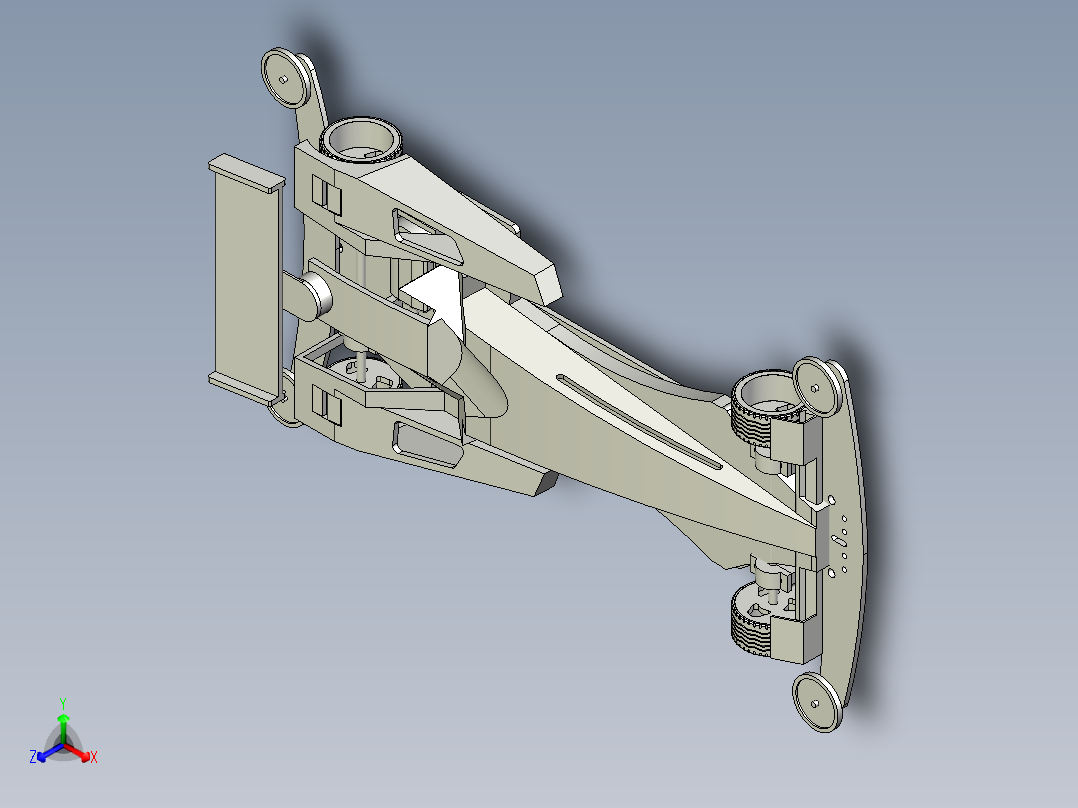 迷你四驱车正等轴测图