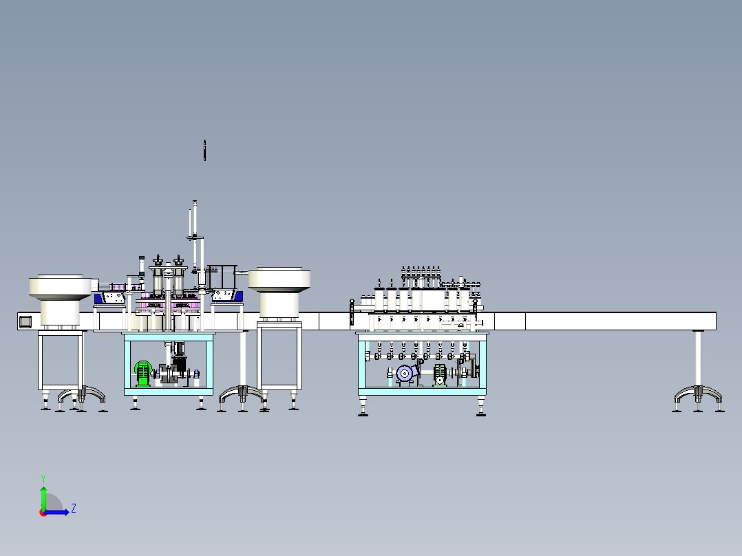 A3_喷雾器灌装生产线SW2016（）左视图