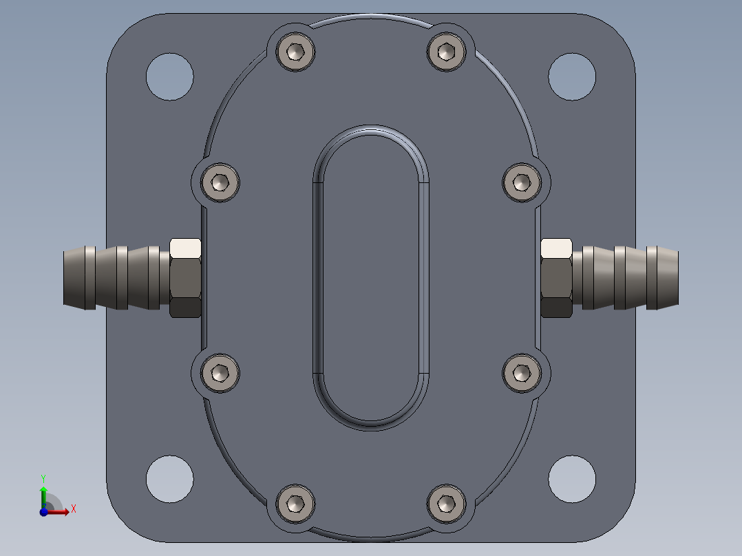 齿轮油泵前视图
