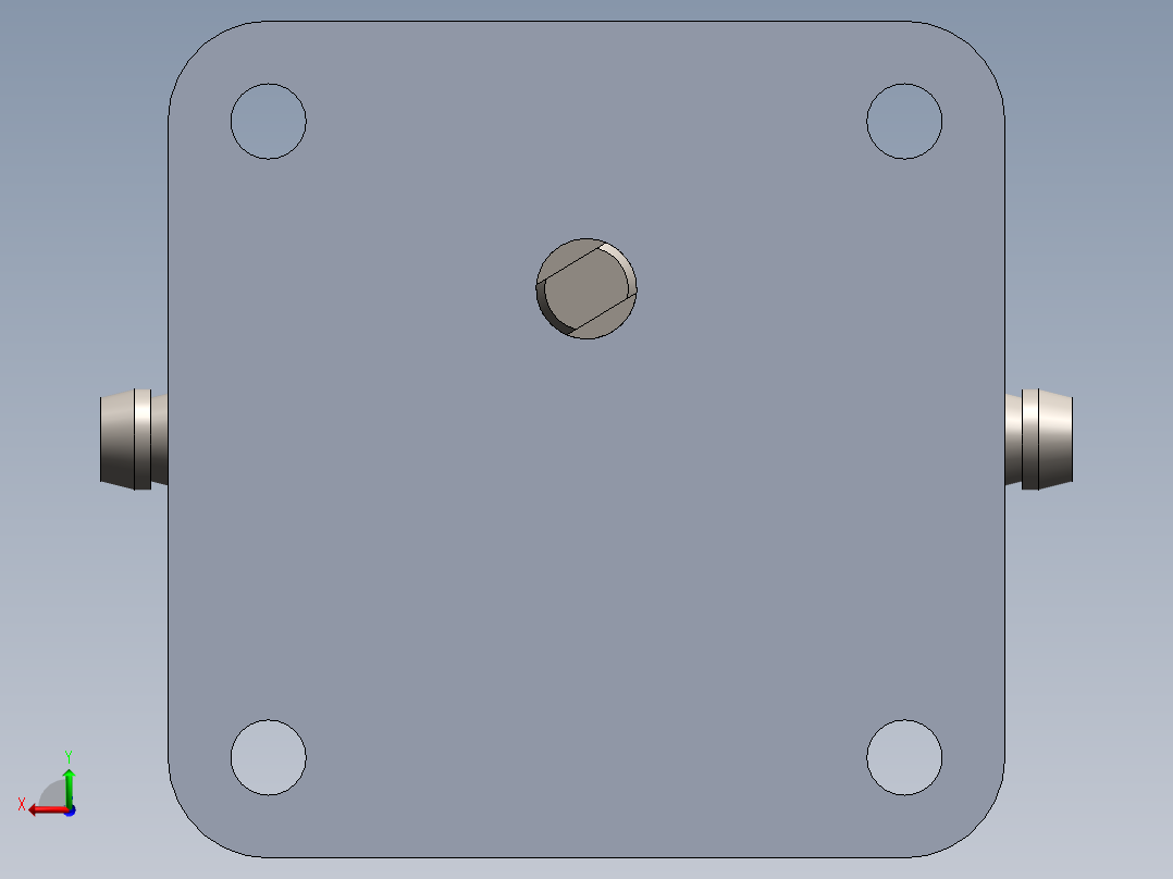 齿轮油泵后视图