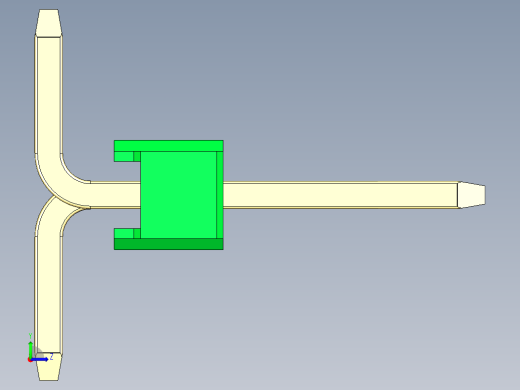 彩色公排针 100mil 2.54mm 系列-DS1022_green_03p_100mil_Type_SMT_R1_rev1.0左视缩略图