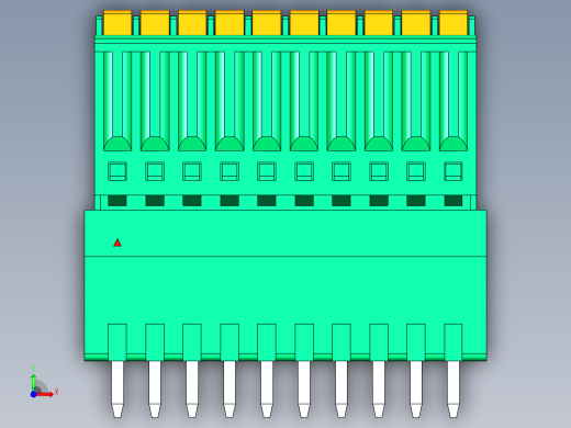 DEGSON 15EDG 系列 2.5mm 接线端子包-15EDGVC+KD-2.5-10P-14-00AH前视缩略图