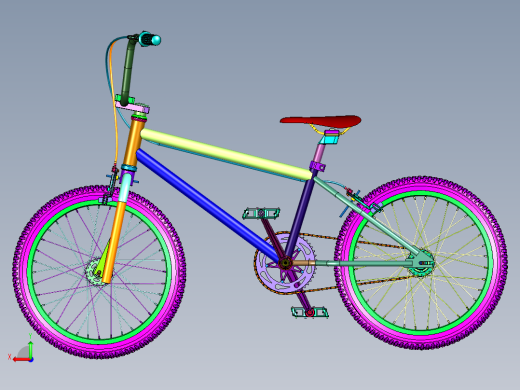 表演小轮极限运动自行车后视缩略图