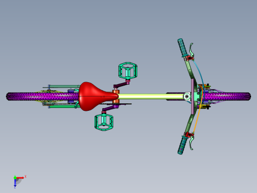 表演小轮极限运动自行车俯视缩略图