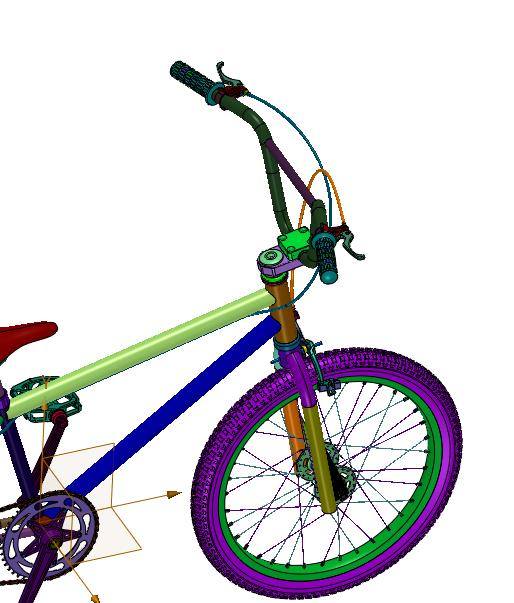 表演小轮极限运动自行车缩略图