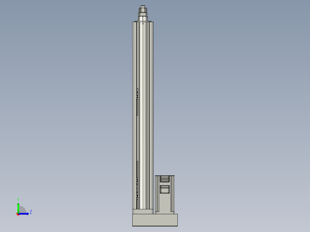 12VZ电动缸-VZ6-S450-BD左视图