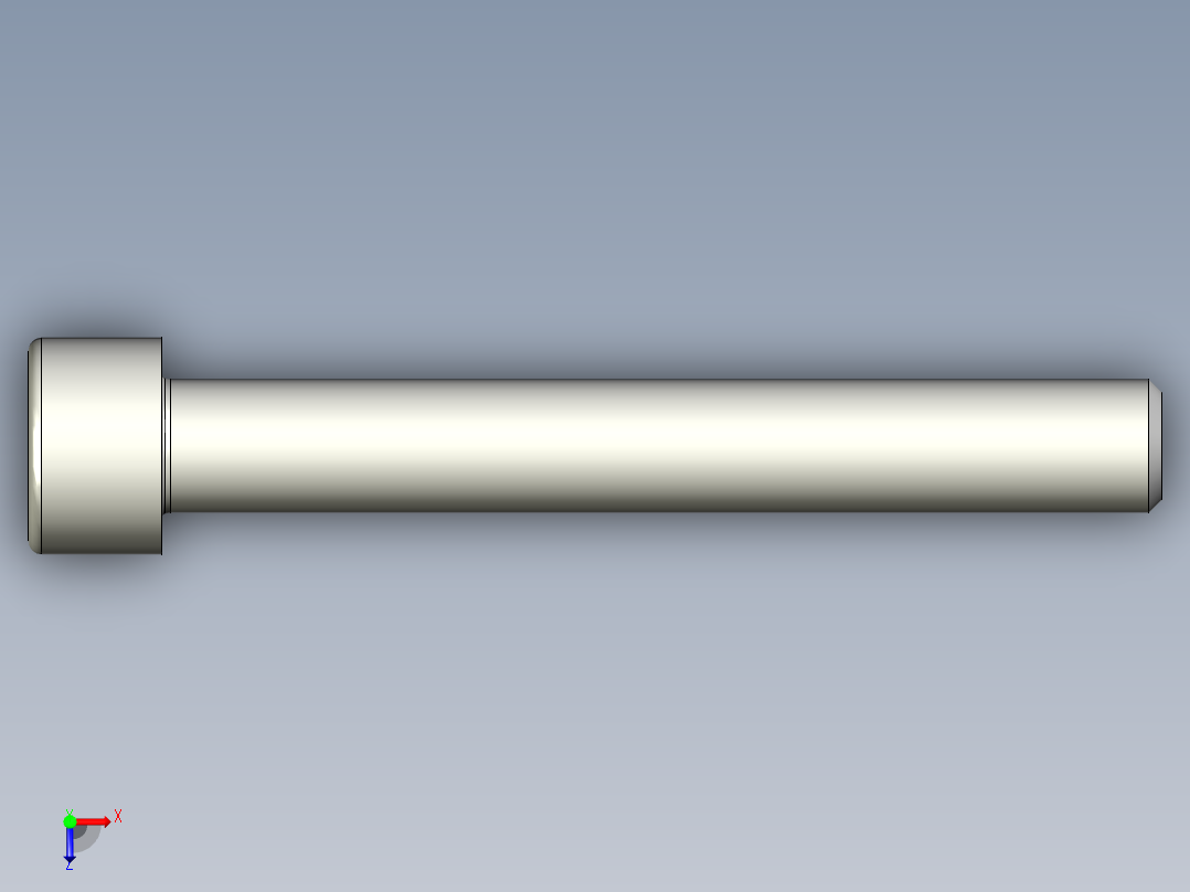 螺钉-DIN_912-M8x60.stp俯视图