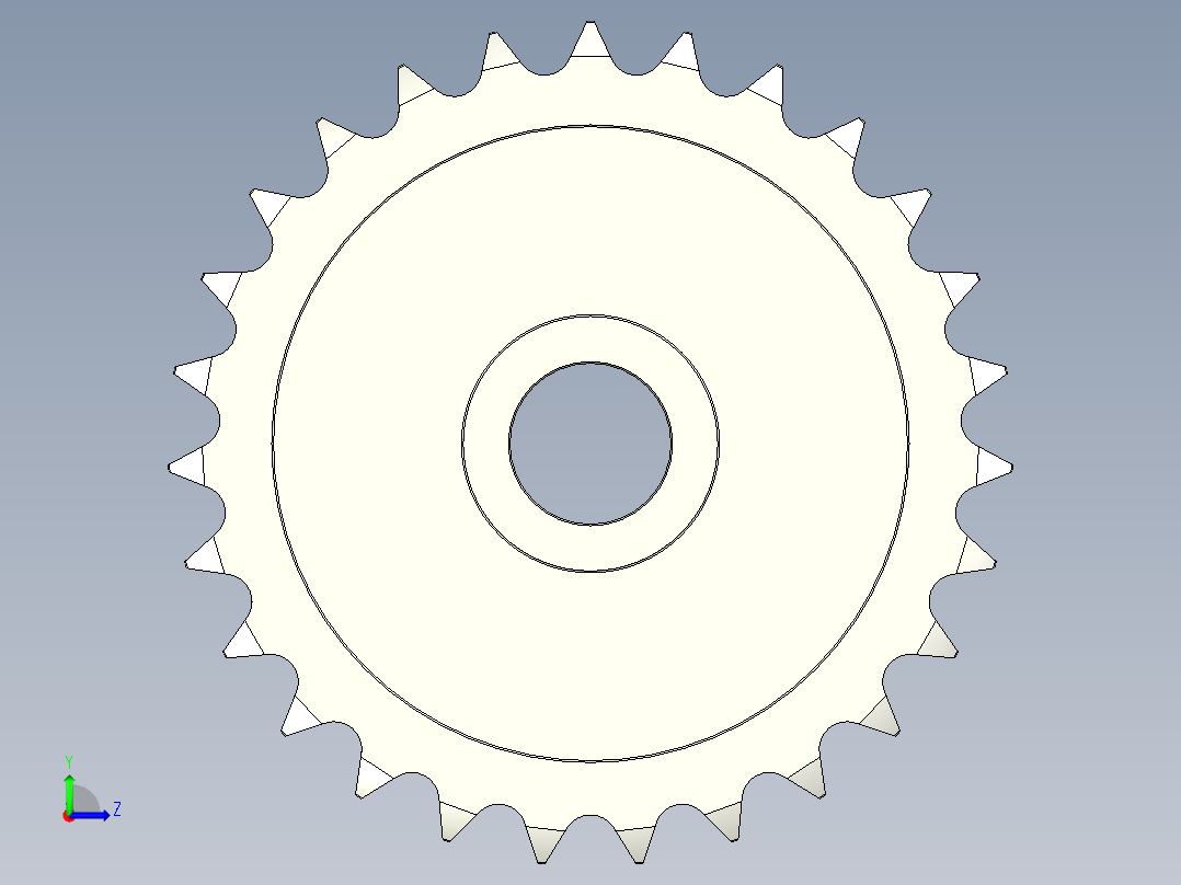 链轮-Sprocket_27-42-7--Y__1.8_.stp左视图