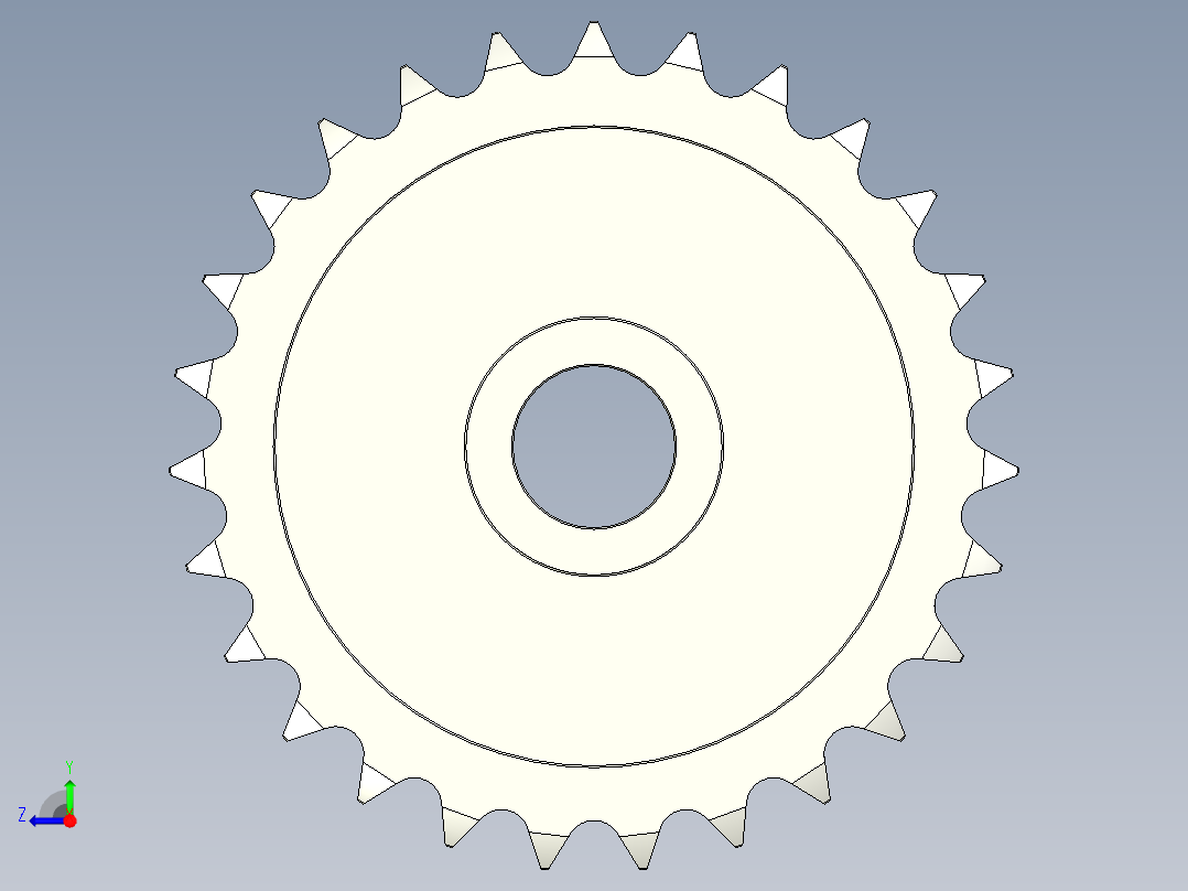 链轮-Sprocket_27-42-7--Y__1.8_.stp右视图