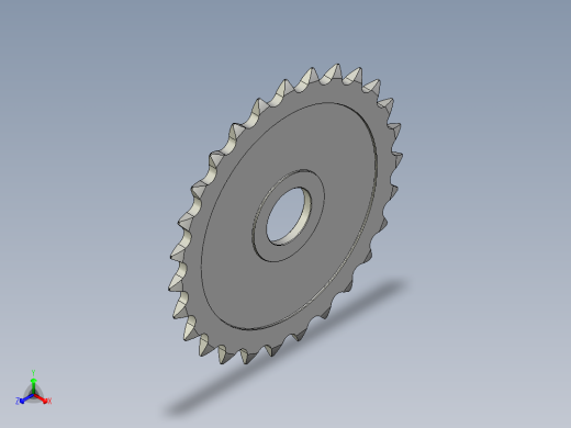 链轮-Sprocket_27-42-7--Y__1.8_.stp正等轴测缩略图