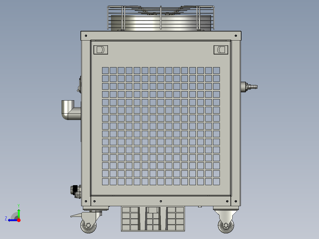 激光冷水机模型右视图