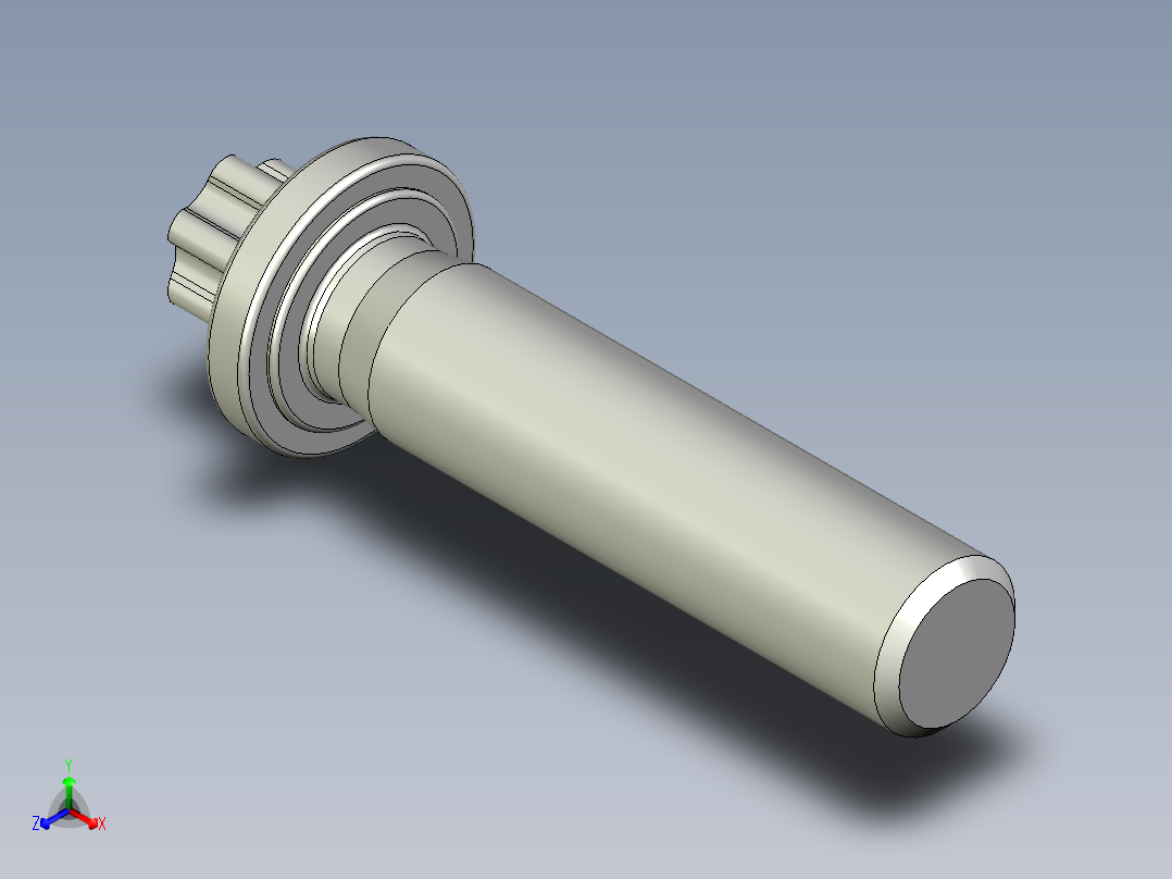 六角螺钉-Hexalobular_screw-M12-50-44-13-20-11.stp主视图