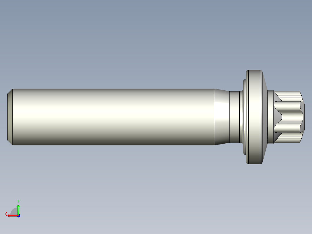 六角螺钉-Hexalobular_screw-M12-50-44-13-20-11.stp后视图