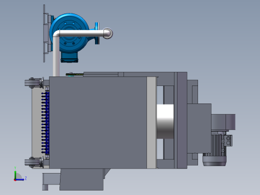 半自动洗碗机设计含三维二维说明书左视缩略图