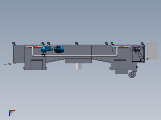 半自动洗碗机设计含三维二维说明书俯视缩略图