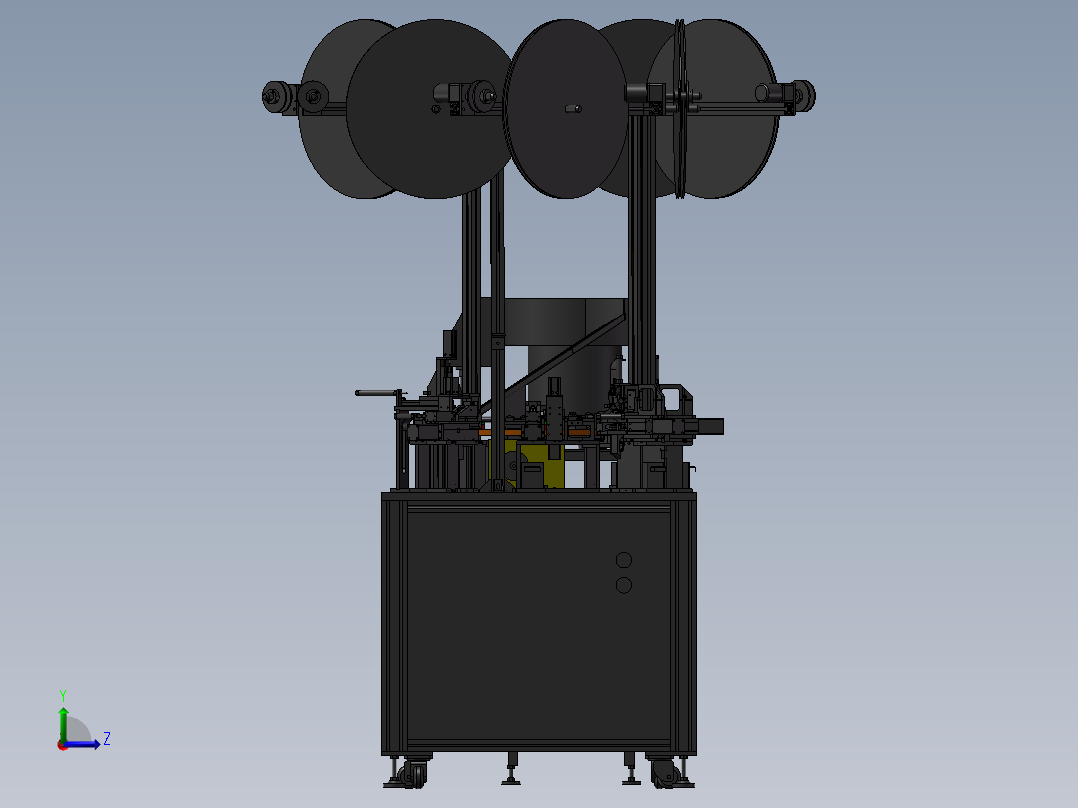 转盘式连接器自动插端子机左视图