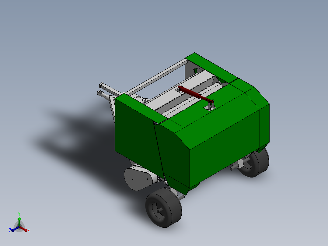 打捆机正等轴测图