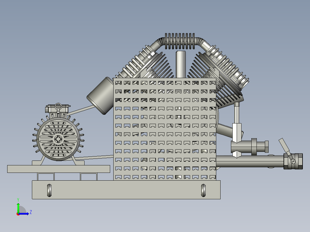 矿用压缩机 BT-4（三角带）--stp左视图