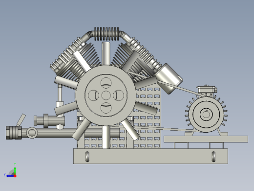 矿用压缩机 BT-4（三角带）--stp右视缩略图