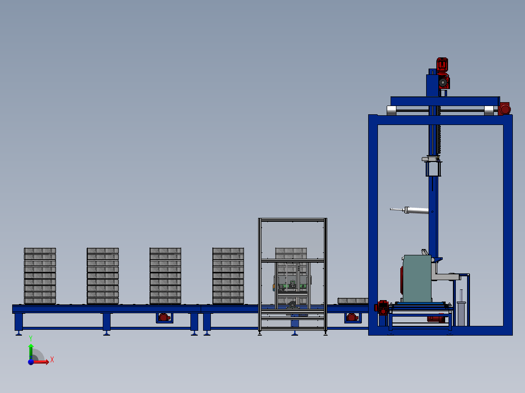 底托自动上线方案前视图