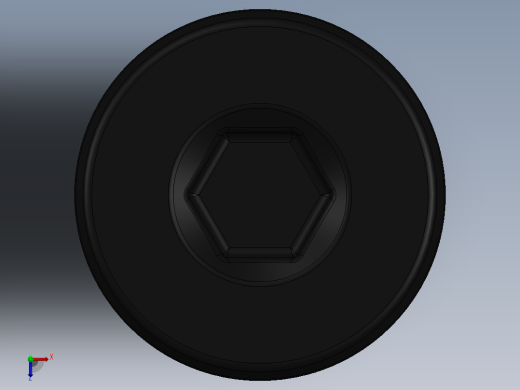 紧固件-0.2500 Button Screw俯视缩略图