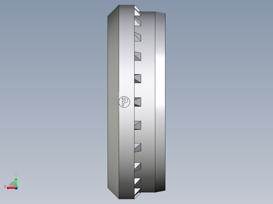 卡套式工业通用硬管接头Progressive_stop_ring_PSR38SX后视图