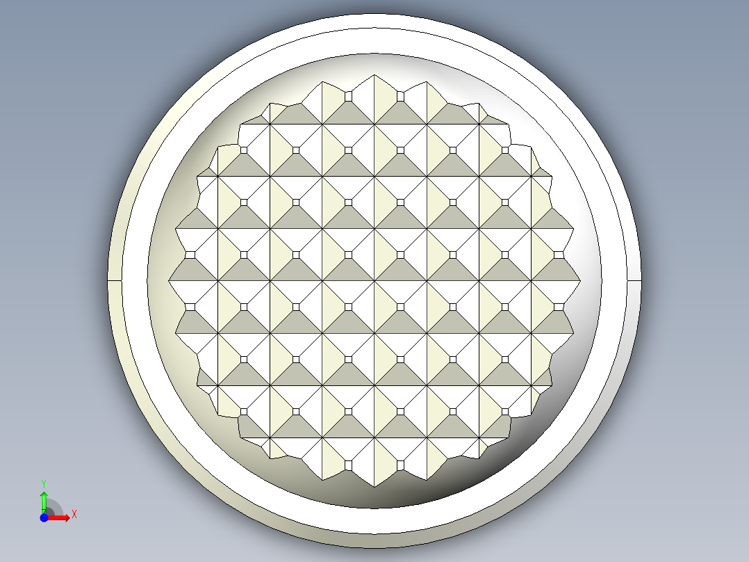 定位配件2273(C)-3D多系列多零件图纸模型前视图