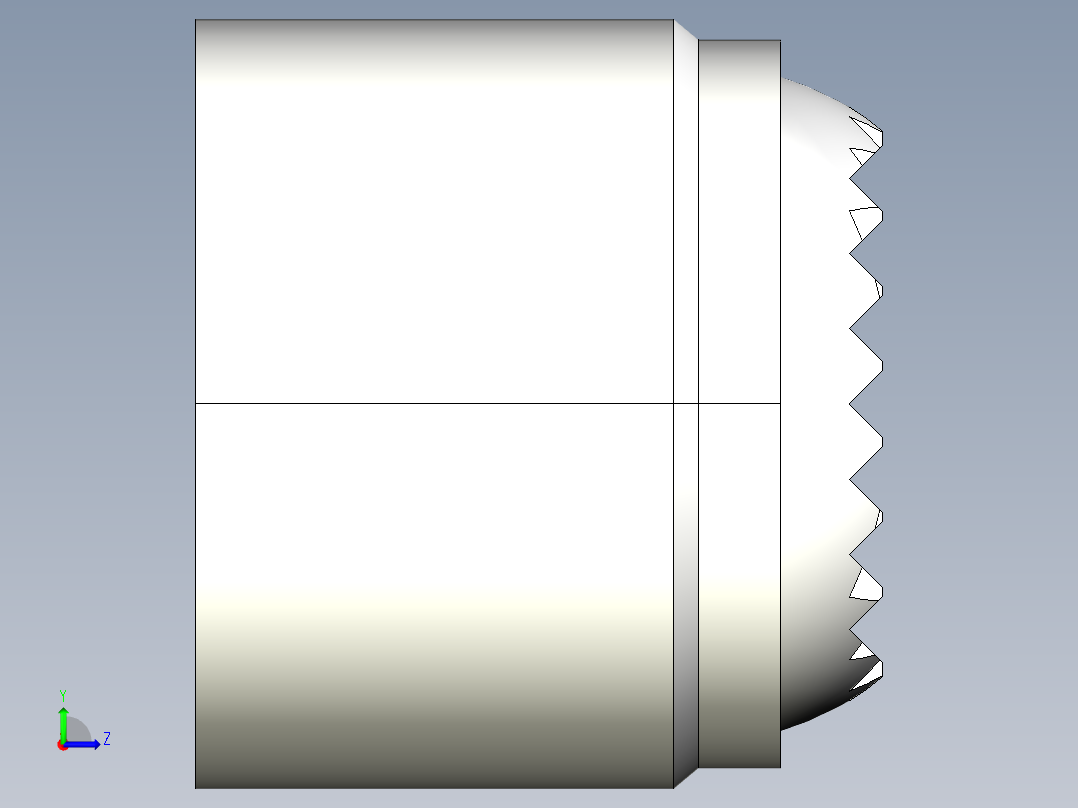 定位配件2273(C)-3D多系列多零件图纸模型左视图