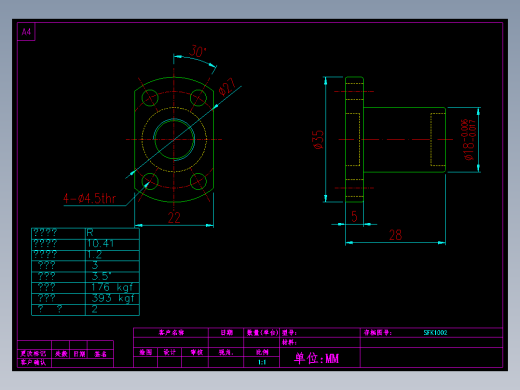 山云日尚SYS滚珠丝杠SFK1002.dwg