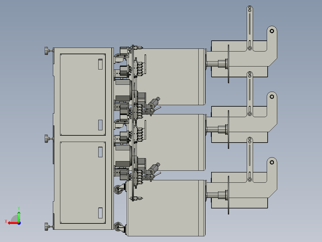 锂电池检测装备后视图