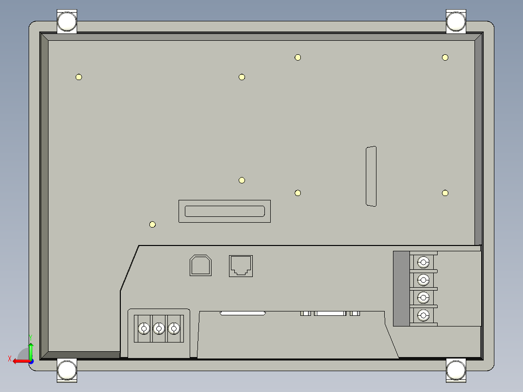 基恩士VT3-V8_kc图纸模型后视图