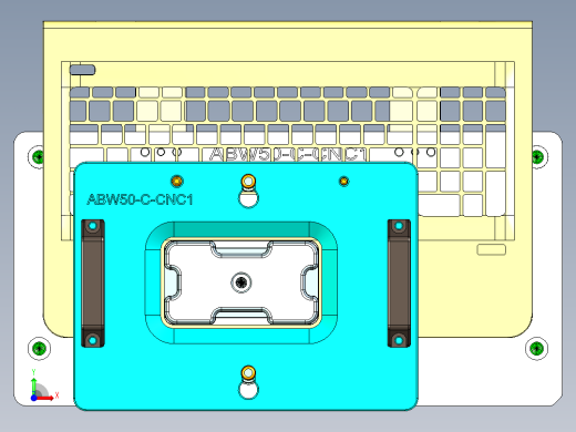 COCO-C-CNC1笔记本CNC工装夹具三维模型-1203前视缩略图