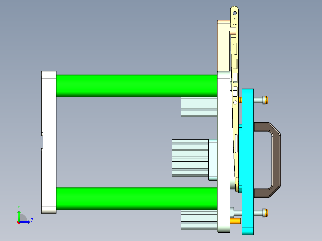 COCO-C-CNC1笔记本CNC工装夹具三维模型-1203左视图