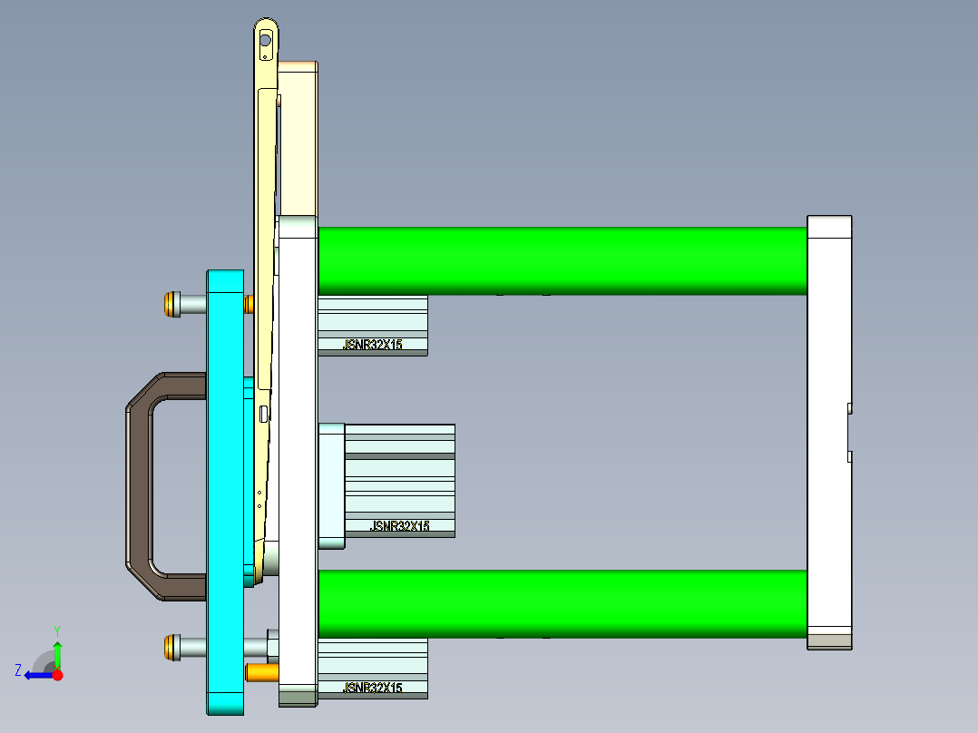 COCO-C-CNC1笔记本CNC工装夹具三维模型-1203右视图