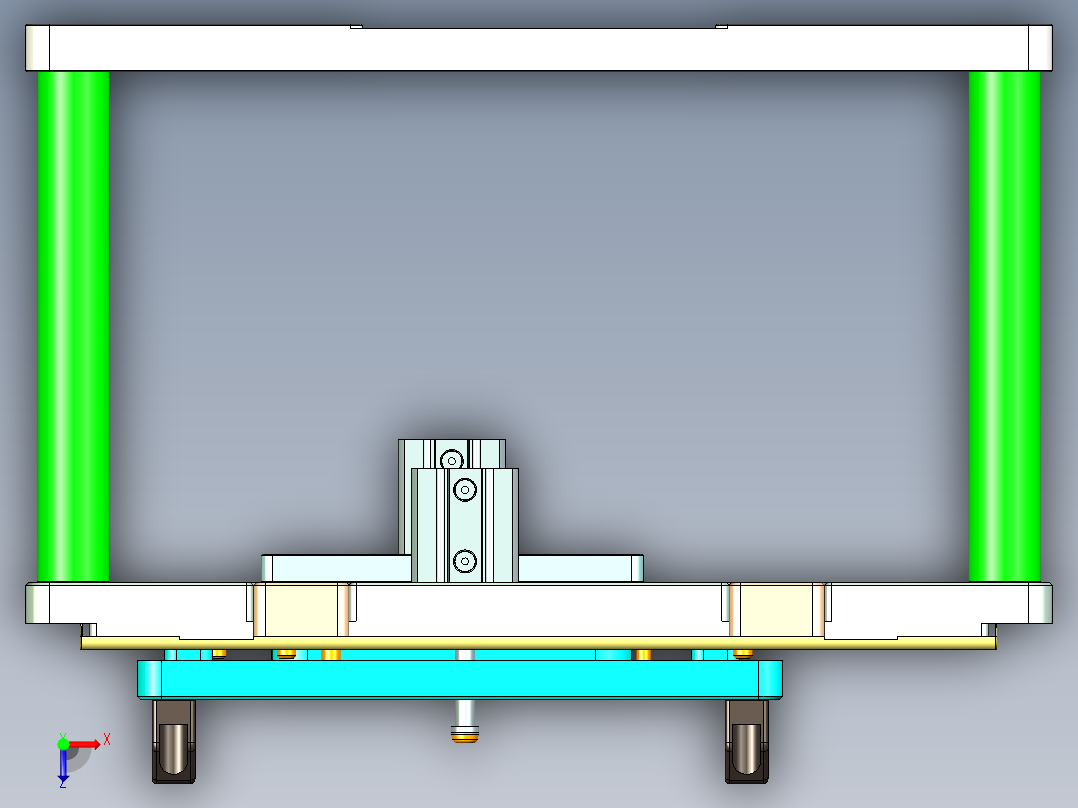 COCO-C-CNC1笔记本CNC工装夹具三维模型-1203俯视图