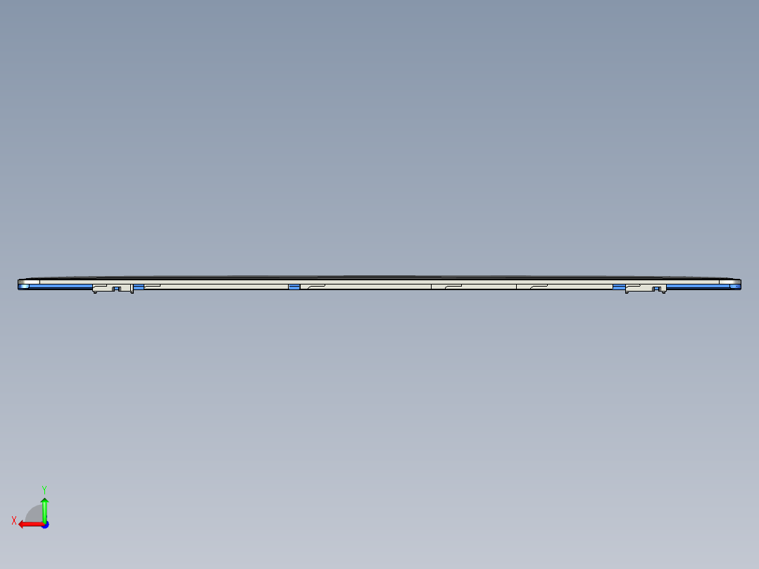 CNC6笔记本CNC工装夹具三维模型后视图