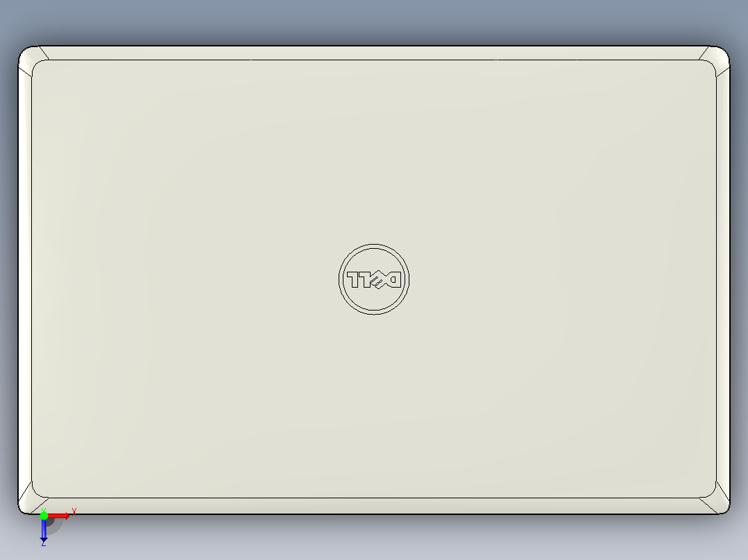 CNC6笔记本CNC工装夹具三维模型俯视图