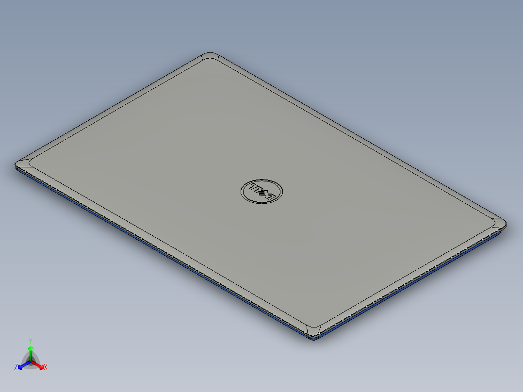 CNC6笔记本CNC工装夹具三维模型正等轴测图
