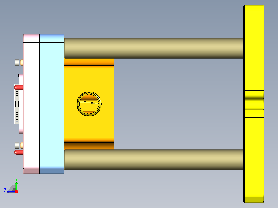 X3-B-笔记本CNC工装夹具三维模型CNC7-1009右视图