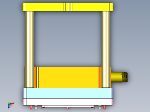 X3-B-笔记本CNC工装夹具三维模型CNC7-1009俯视缩略图